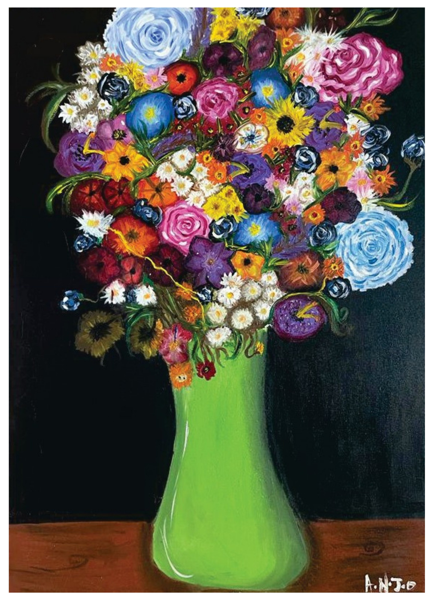 Vaso verde, obra integral de Paula Stipp Anjo