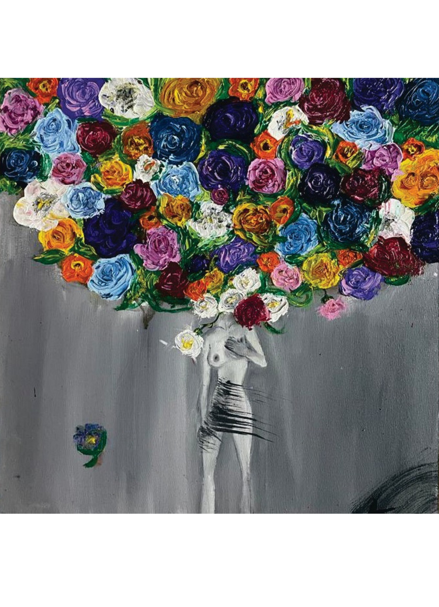 Cabeça de Flores II, obra integral de Paula Stipp Anjo